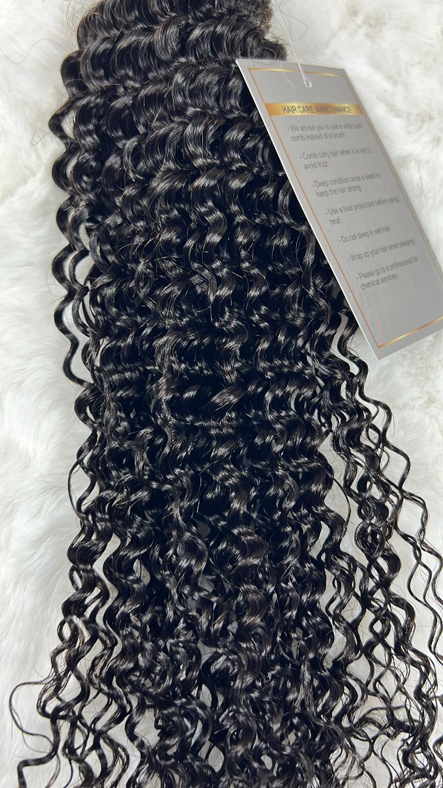 Malaysian Virgin Human Hair Bundles - Kinky Curls